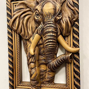 Расписанный вручную Деревянный Слон из красного дерева (высота 10-12см) 