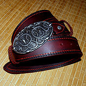 Аксессуары handmade. Livemaster - original item Leather belt 