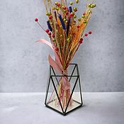 Для дома и интерьера handmade. Livemaster - original item Flower vase. Glass vase for dried flowers. candle holder. Loft. Handmade.