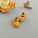 Sandals for doll ob11 color - bright yellow18mm, Clothes for dolls, Novosibirsk,  Фото №1