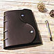 Leather notebook on rings A5 format, Diaries, Moscow,  Фото №1