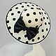Summer hat 'Audrey' with polka dots, Hats1, Moscow,  Фото №1