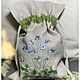 Order A bag with embroidery with a smooth surface 'Liverwort noble'. Irina  Art embroidery. Livemaster. . Bags Фото №3