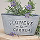 Pot for plants FLOWERS and oval GARDEN, concrete. Pots1. Decor concrete Azov Garden. Online shopping on My Livemaster.  Фото №2