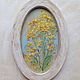 Oil painting 'Yellow flowers. Provence', framed, oval, Pictures, Nizhny Novgorod,  Фото №1