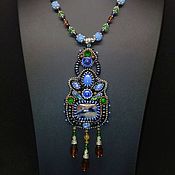 Ethno-necklace with agates