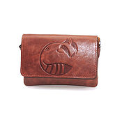 Сумки и аксессуары handmade. Livemaster - original item Crossbody bag: Women`s leather brown Fox handbag. Handmade.
