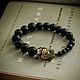 Order Bracelet made of natural stones and bronze, a bracelet with a ninja turtle. MintTiger. Livemaster. . Bead bracelet Фото №3