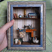 Куклы и игрушки handmade. Livemaster - original item Roombox sewing 1/12. Handmade.