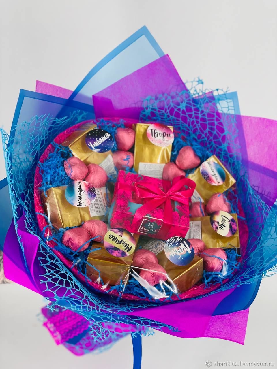 Чайный букет на 8 марта купить в интернет-магазине Ярмарка Мастеров по ...