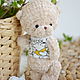 Order Teddy bear knitted baby. Natalie crochet flowers. Livemaster. . Stuffed Toys Фото №3