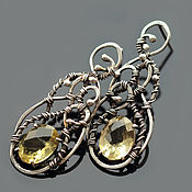 Украшения handmade. Livemaster - original item Copy of Earrings long silver, elegant jewelry made of silver. Handmade.