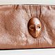 Order Bestseller! Leather wallet with 3D image 'Face'. newandw. Livemaster. . Wallets Фото №3