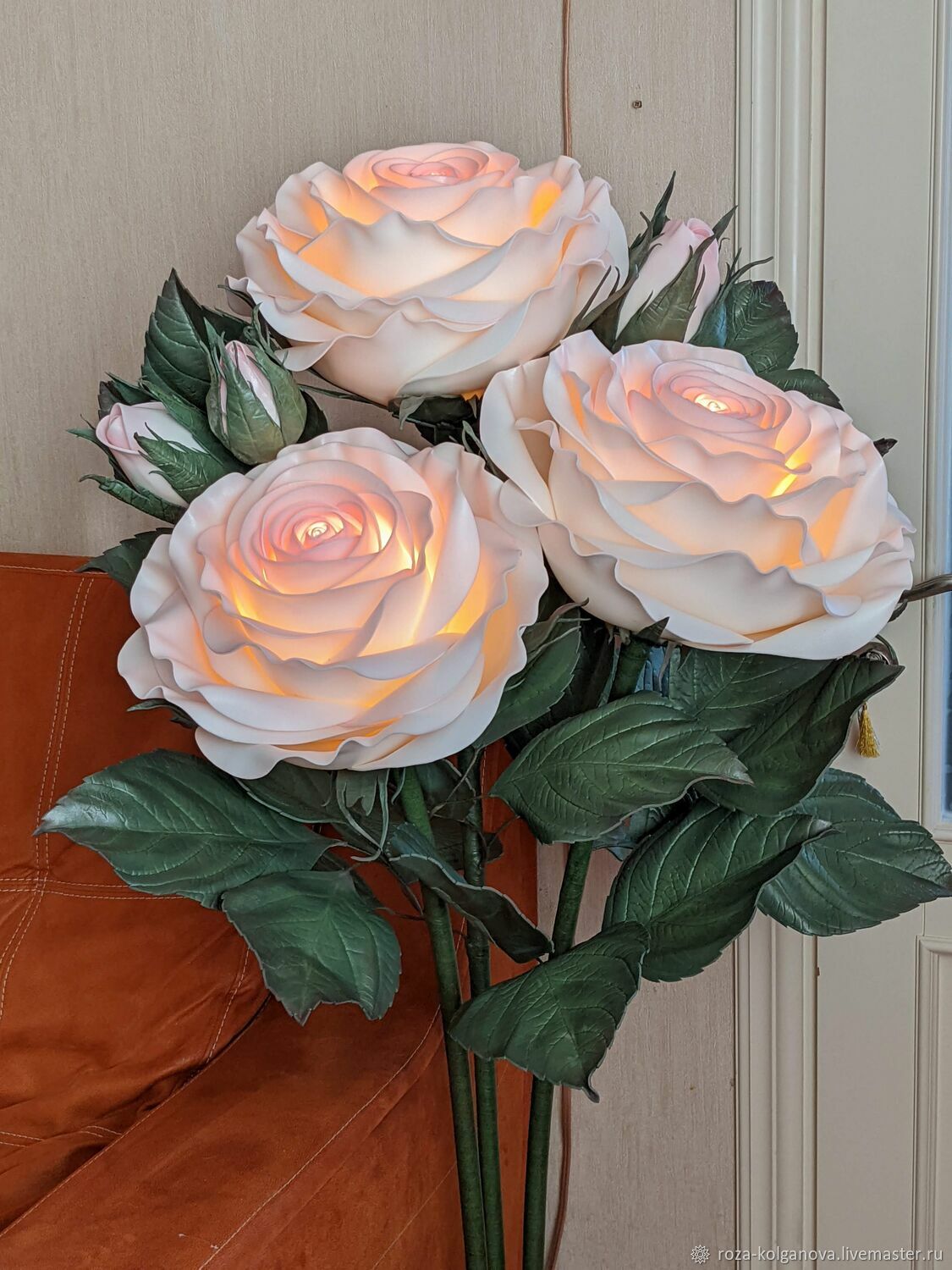 Торшер-ночник «Букет роз» – заказать на Ярмарке Мастеров – R3D6CRU ...