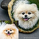 Portrait of a pet by photo, Pendant, Moscow,  Фото №1