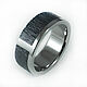 Black and white titanium ring. Rings. asgdesign. My Livemaster. Фото №4