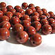 Jasper red 8 mm smooth ball, Beads1, Dolgoprudny,  Фото №1