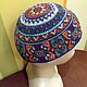Заказать "Russian style" шапочка с жаккардовым рисунком из хлопка. Funny_knit. Ярмарка Мастеров. . Шапки Фото №3