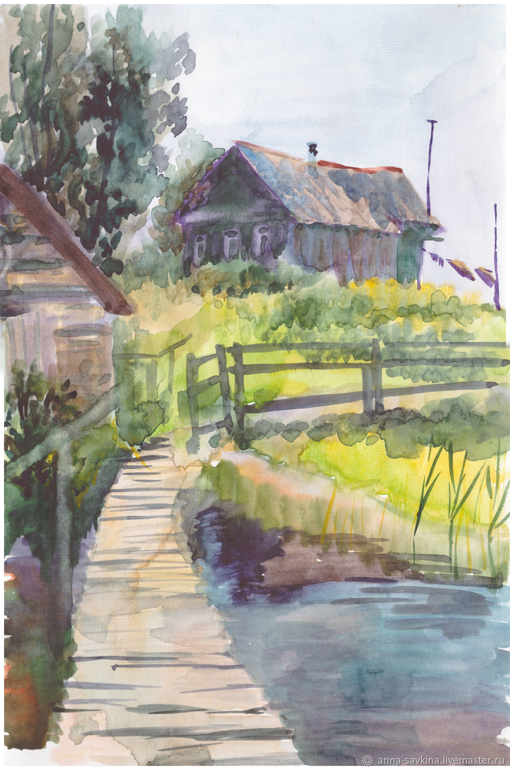 Солнечное утро. 2009
Бумага, акварель.36,8х24