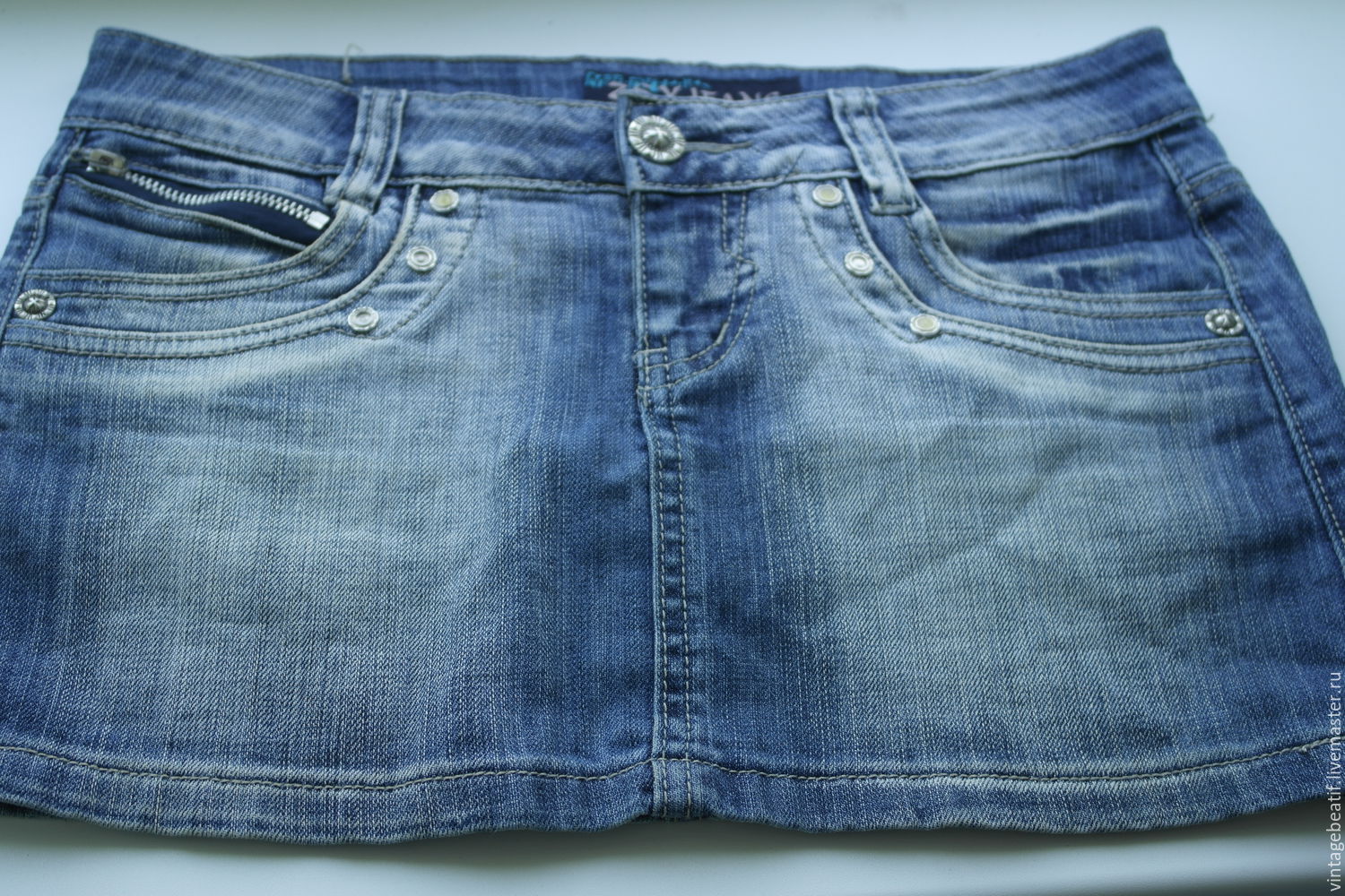 Юбка Ламбада 90-х джинсовая