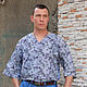 Мужская рубашка в самурайском стиле "САМУРОСТИЛ Рябина", Рубашки, Анапа,  Фото №1