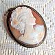 Vintage cameo pendant brooch on the shell Europe. Vintage brooches. Lesica. My Livemaster. Фото №4