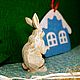 Order Wooden Toy Souvenir Rabbit. Shop Oleg Savelyev Sculpture (Tallista-1). Livemaster. . Miniature figurines Фото №3