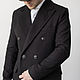 Мужское пальто Шелби 2 (чёрное). Верхняя одежда мужская. Ателье-мастерская ГОРД. Ярмарка Мастеров.  Фото №5