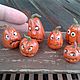 Pumpkin with eyes - collectible miniature for doll house. Miniature figurines. MiniDom (Irina). My Livemaster. Фото №4