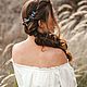 Bridal flower hair comb, Wedding flower hair clip. Hair Decoration. Sweet Rose. Online shopping on My Livemaster.  Фото №2