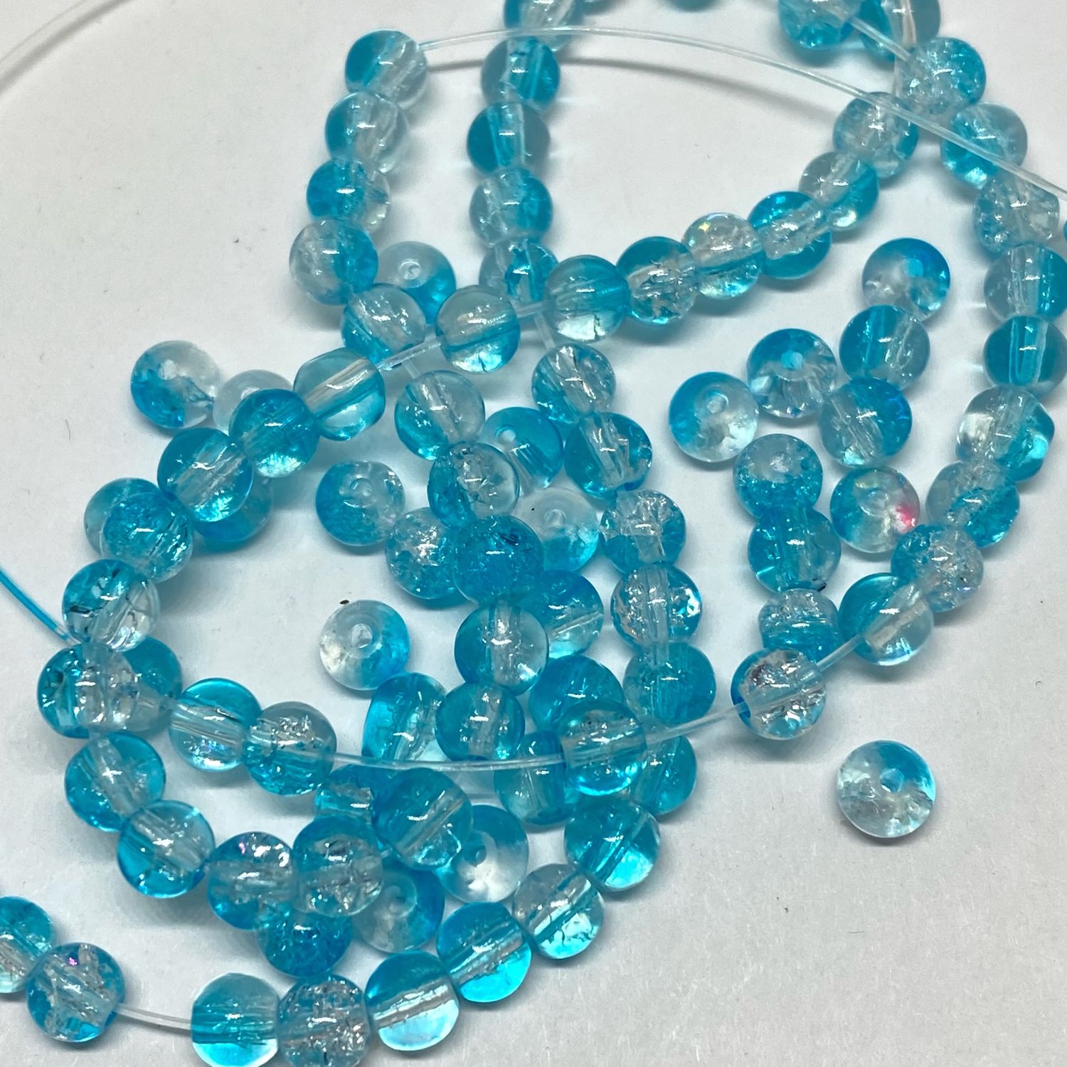 Бусины Бирюза с эффектом хрусталя, 4 мм 15 шт в интернет-магазине на ...