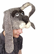 Дача и сад handmade. Livemaster - original item Rabbit. Hat for sauna, made of wool, . the year of the rabbit. Handmade.