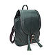 Order  Backpack women's leather green Jeanne Mod. R. 50-732. Natalia Kalinovskaya. Livemaster. . Backpacks Фото №3