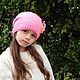 Cap pink, crochet for girls. Caps. Modnoekhobbi. Online shopping on My Livemaster.  Фото №2