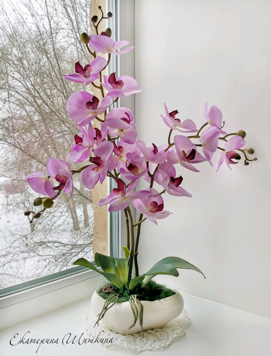 Шкаф орхидея в много мебели