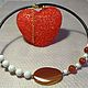 Choker necklace Carnelian and Agate. Necklace. Handmade Jewelry. Online shopping on My Livemaster.  Фото №2