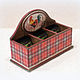 Order Короб для чайных пакетиков "Шотландский петух". decoupage history. Livemaster. . Houses Фото №3