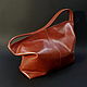 Women's leather whiskey-colored bag. Bag, Sacks, St. Petersburg,  Фото №1