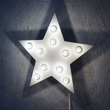 Светильник Звезда лофт 50 см черно-серебристая в интернет-магазине ...