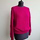 Fuchsia Angora Blouse. Sweater Jackets. Knitted with love. My Livemaster. Фото №6