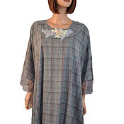 Одежда handmade. Livemaster - original item Long light boho dress with a loose fit 