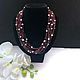 Garnet necklace with pearls ' Passion'. Necklace. Magical Beauty Gems. My Livemaster. Фото №5