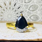 Украшения handmade. Livemaster - original item 17p Black diamond ring 