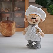 Knitted toy Chocolate Biscuit Bear