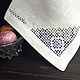 Easter napkin linen 100% 45/45, earrings. Easter souvenirs. flax&lace. Online shopping on My Livemaster.  Фото №2
