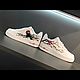 Кроссовки белые, кастом кроссовок Nike Air Force,япония,ручная роспись. Кроссовки. Olgavolgoart. Роспись одежды и обуви. Кастом. Ярмарка Мастеров.  Фото №15