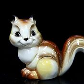 Винтаж handmade. Livemaster - original item Collector`s piggy bank in the form of a squirrel Goebel. Handmade.