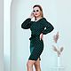 Order Dress 'Angelica' dark green. Designer clothing Olesya Masyutina. Livemaster. . Dresses Фото №3
