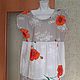 Tiered dress with poppies, Dresses, Ivanovo,  Фото №1