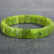 Украшения handmade. Livemaster - original item Natural Jade Bracelet with a cut. Handmade.
